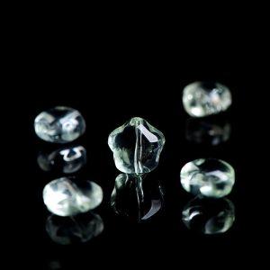 5-pieces Natural Ice Green Quartz Five-Pointed Star Beads