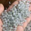 20 / 50 pcs Natural Type A Icy White Jadeite Round Bead