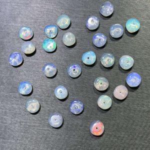 20 / 50 Pieces Natural Opal Irregular Button Spacer Beads
