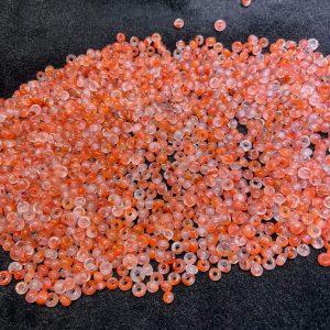 20 / 30 Pieces Natural Ice-Floating Nanhong Agate Donut Loose Bead