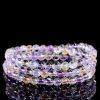 5mm Natural Ametrine Long Beaded Chain Multi-wrap Beaded Bracelet