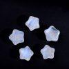 5-pieces Natural Type A Blue Light Moonstone Star Spacer Bead