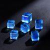 High Quality Natural Aquamarine Cube Spacer Bead