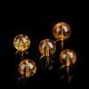 7A Natural Deep Citrine Round Loose Single Bead